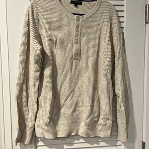 Men’s Banana Republic Waffle Knit Henley Sweater